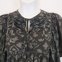 Second-Hand - Akira Unique Elevated Tie Up Silk Smock Dress Size L - SwapUp