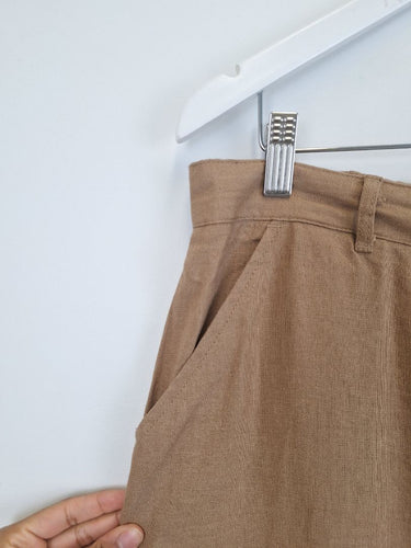 Second-Hand - Max Studio Casual Linen Blend Smart Pants Size XL - SwapUp