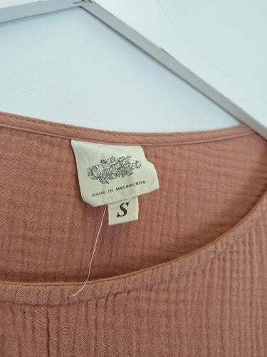 Second-Hand - Manteau Noir Red Clay Cotton Top Size S - SwapUp