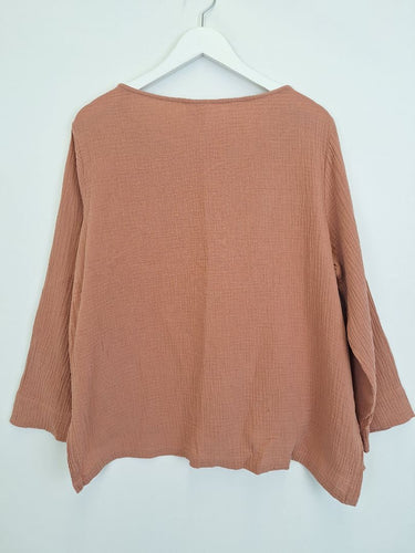 Second-Hand - Manteau Noir Red Clay Cotton Top Size S - SwapUp