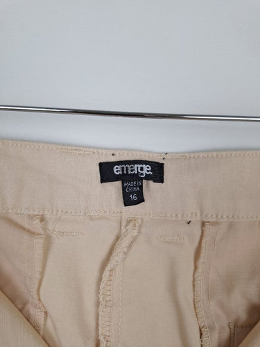 Second-Hand - Emerge Everyday Light Cream Twill Pants Size 16 - SwapUp