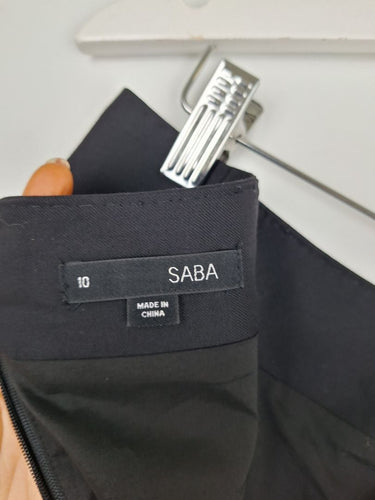Second-Hand - Saba Essential Black A line Office Skirt Size 10 - SwapUp