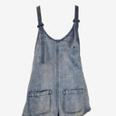 Second-Hand - Billabong Light Wash Denim Overall Size 6 - SwapUp