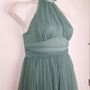Second-Hand - Gigi and Ellla Wedding Guest Fine Tule Halter Midi Dress Size 14 - SwapUp