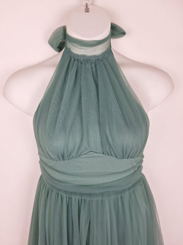 Second-Hand - Gigi and Ellla Wedding Guest Fine Tule Halter Midi Dress Size 14 - SwapUp