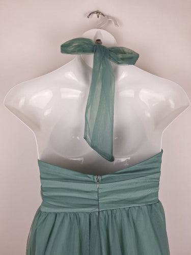 Second-Hand - Gigi and Ellla Wedding Guest Fine Tule Halter Midi Dress Size 14 - SwapUp