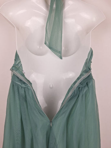 Second-Hand - Gigi and Ellla Wedding Guest Fine Tule Halter Midi Dress Size 14 - SwapUp