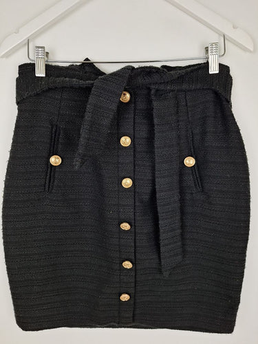 Second-Hand - Fresh Soul High Waisted Textured Mini Top Size 10 - SwapUp