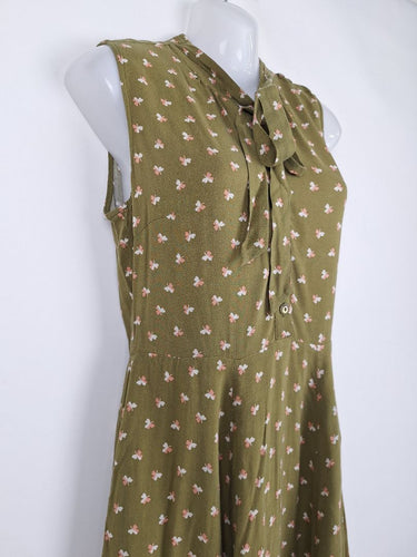 Second-Hand - Princess Highway Khaki Clover Dress Size 10 - SwapUp