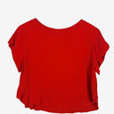 Second-Hand - Assorted Brands Cherry Red Semi Crop Top Size S - SwapUp