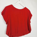 Second-Hand - Assorted Brands Cherry Red Semi Crop Top Size S - SwapUp