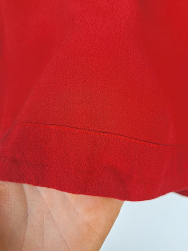 Second-Hand - Assorted Brands Cherry Red Semi Crop Top Size S - SwapUp