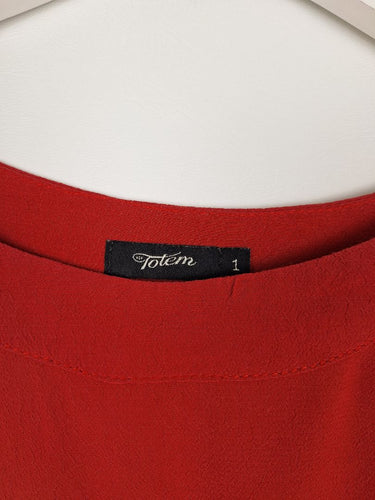Second-Hand - Assorted Brands Cherry Red Semi Crop Top Size S - SwapUp
