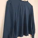 Second-Hand - Princess Highway Steel Blue Back Neck Tie Blouse Size 10 - SwapUp