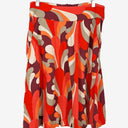 Second-Hand - Assorted Brands Retro Pattern Mini Skirt Size S - SwapUp