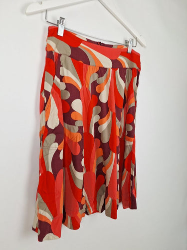 Second-Hand - Assorted Brands Retro Pattern Mini Skirt Size S - SwapUp