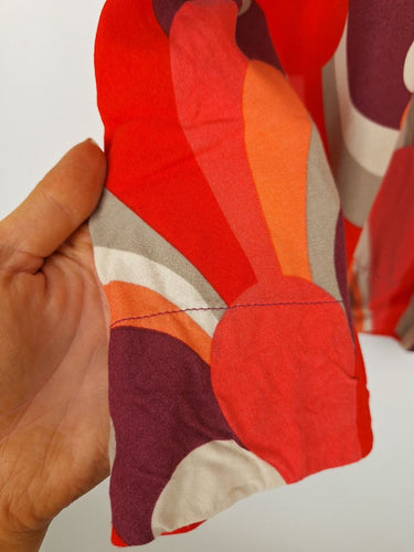 Second-Hand - Assorted Brands Retro Pattern Mini Skirt Size S - SwapUp