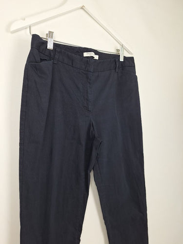 Second-Hand - Sportscraft Navy Japanese Fabric Pants Size 12 - SwapUp