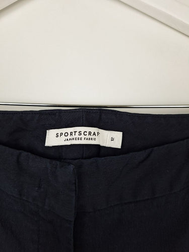 Second-Hand - Sportscraft Navy Japanese Fabric Pants Size 12 - SwapUp