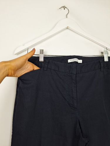 Second-Hand - Sportscraft Navy Japanese Fabric Pants Size 12 - SwapUp