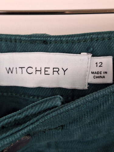 Second-Hand - Witchery Raw Edge Jade Weekender Jeans Size 12 - SwapUp