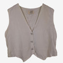 Second-Hand - DISSH Stylish Crisp Linen Vest Size 12 - SwapUp