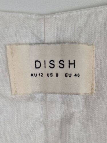 Second-Hand - DISSH Stylish Crisp Linen Vest Size 12 - SwapUp