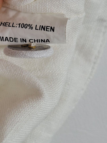 Second-Hand - DISSH Stylish Crisp Linen Vest Size 12 - SwapUp