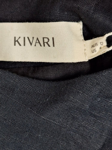 Second-Hand - Kivari Azarea Tie Back Midi Dress Size 12 - SwapUp