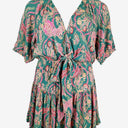 Second-Hand - Kivari Flirty Paisley Tiered Mini Dress Size 16 - SwapUp