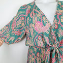 Second-Hand - Kivari Flirty Paisley Tiered Mini Dress Size 16 - SwapUp