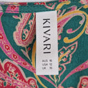 Second-Hand - Kivari Flirty Paisley Tiered Mini Dress Size 16 - SwapUp
