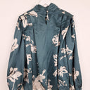 Second-Hand - Aje Emerald Satin Rose Draped Blouse Size 8 - SwapUp