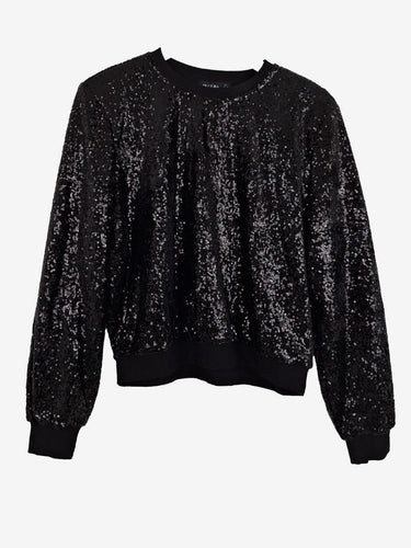 Decjuba Emilia Cropped Sequin Jumper Size L
