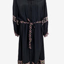 Second-Hand - Monsoon Contrast Embroidery Wavy Lace Dress Size 24 - SwapUp