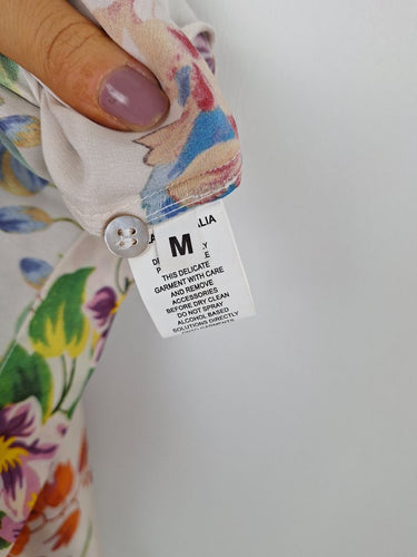 Second-Hand - LOLA Pure Silk Botanical Dress Size M - SwapUp