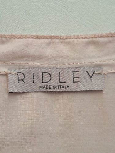 Second-Hand - Ridley Strawberry Milk Satin V Cut Blouse Size XL - SwapUp