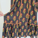 Second-Hand - Adrift Kashmir Print Long Sleeve Maxi Dress Size XXXL - SwapUp