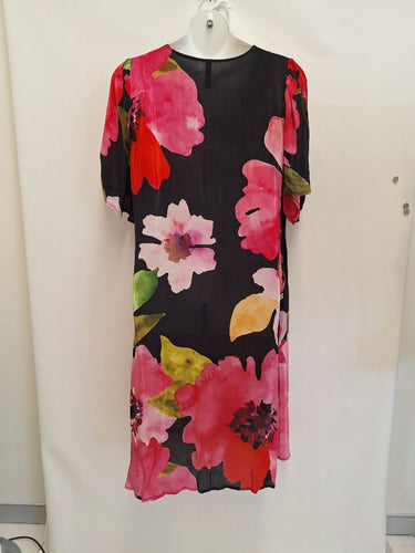 Second-Hand - Taking Shape Watercolour Floral Midi Dress Size 20 - SwapUp