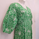 Second-Hand - Adrift Botanical Block Print Maxi Dress Size XXXL - SwapUp