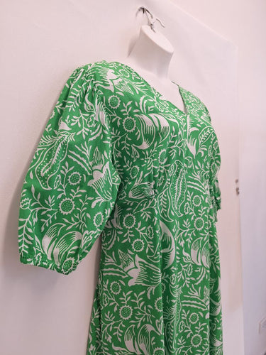 Second-Hand - Adrift Botanical Block Print Maxi Dress Size XXXL - SwapUp