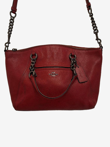 Coach Red Wine Prairie Satchel Crossbody Bag
