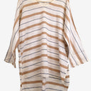 Second-Hand - Lula Soul Beachy Stripe Long High-Low Top Size XL - SwapUp