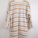 Second-Hand - Lula Soul Beachy Stripe Long High-Low Top Size XL - SwapUp