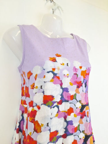 Second-Hand - Dolcezza Raindrop Painted Garden Summer Dress Size S - SwapUp