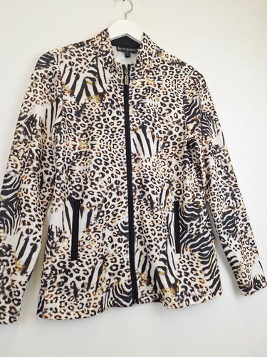 Second-Hand - Birdee Sport Leopard Zip Up Jacket Size S - SwapUp