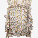 Second-Hand - Julie Fagerholt Gold Detail Frill Blouse Size S - SwapUp