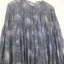 Second-Hand - Vince Pleated Dark Floral Blouse Size S - SwapUp