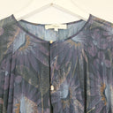 Second-Hand - Vince Pleated Dark Floral Blouse Size S - SwapUp