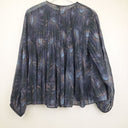 Second-Hand - Vince Pleated Dark Floral Blouse Size S - SwapUp